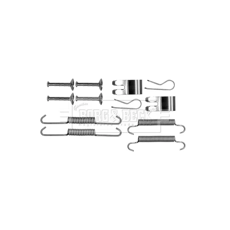Kit d'accessoires, plaquette de frein à disque BORG & BECK BBK6307