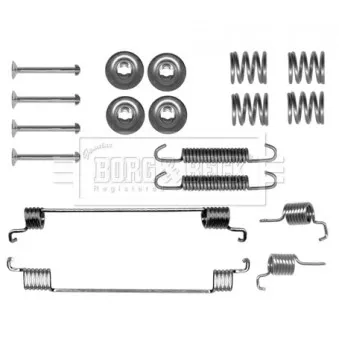 Kit d'accessoires, plaquette de frein à disque BORG & BECK BBK6308