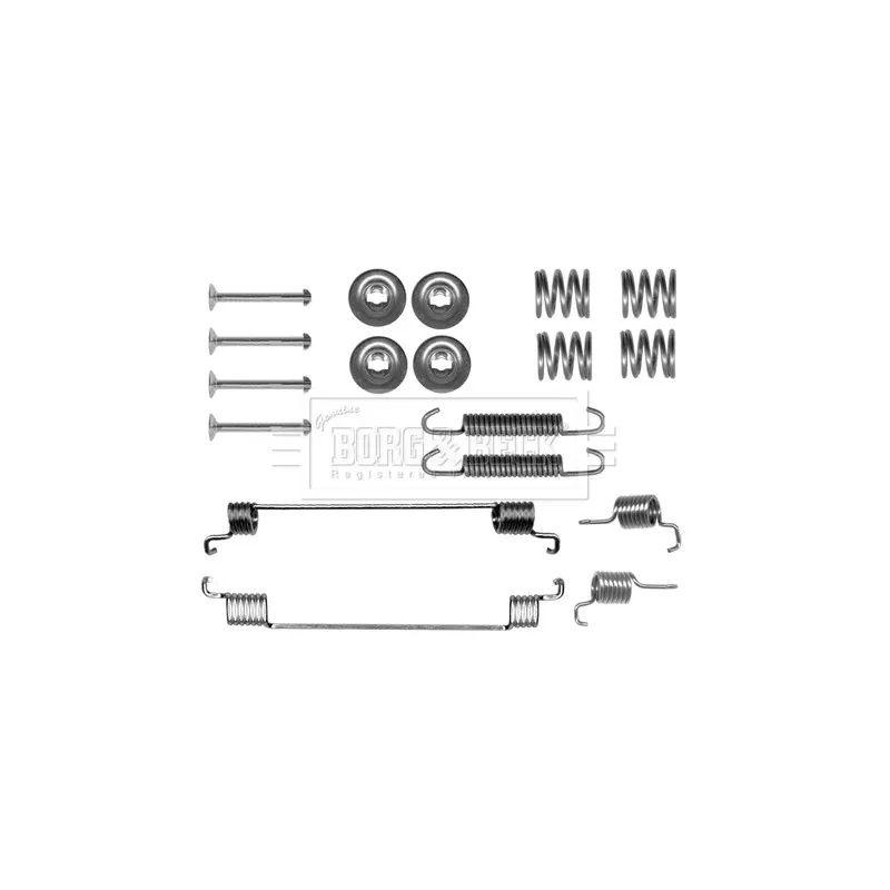 Kit d'accessoires, plaquette de frein à disque BORG & BECK BBK6308