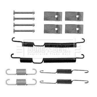 Kit d'accessoires, plaquette de frein à disque BORG & BECK BBK6310