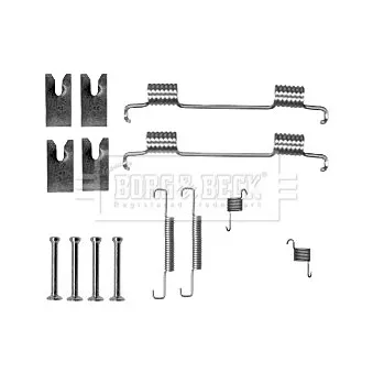 Kit d'accessoires, plaquette de frein à disque BORG & BECK BBK6312