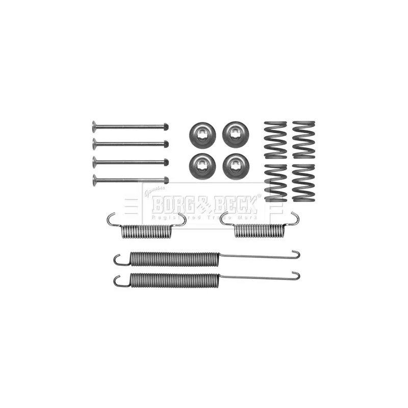 Kit d'accessoires, plaquette de frein à disque BORG & BECK BBK6314