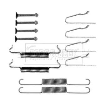 Kit d'accessoires, plaquette de frein à disque BORG & BECK BBK6315