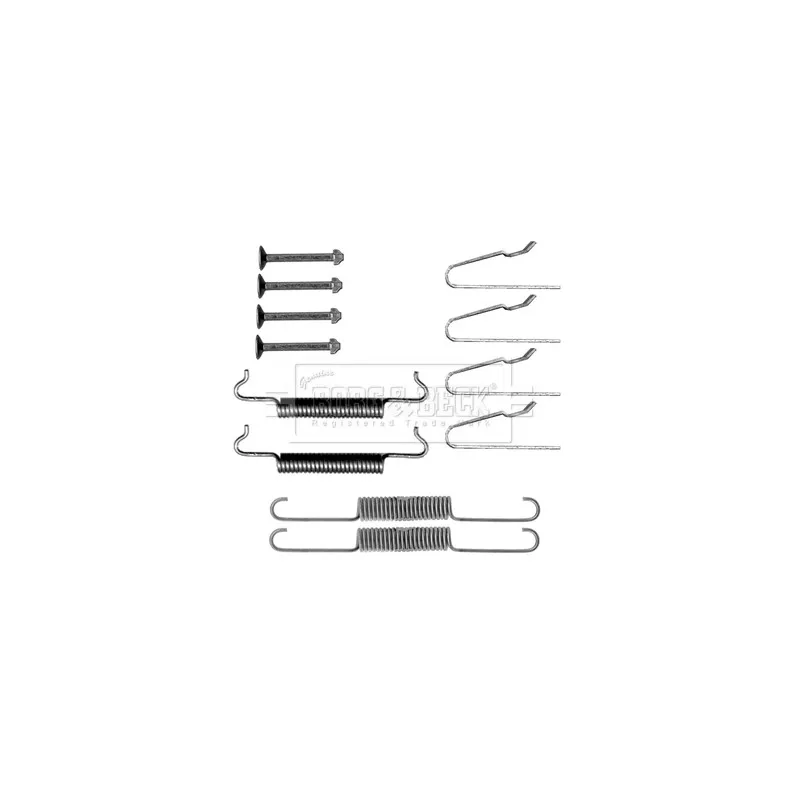Kit d'accessoires, plaquette de frein à disque BORG & BECK BBK6315
