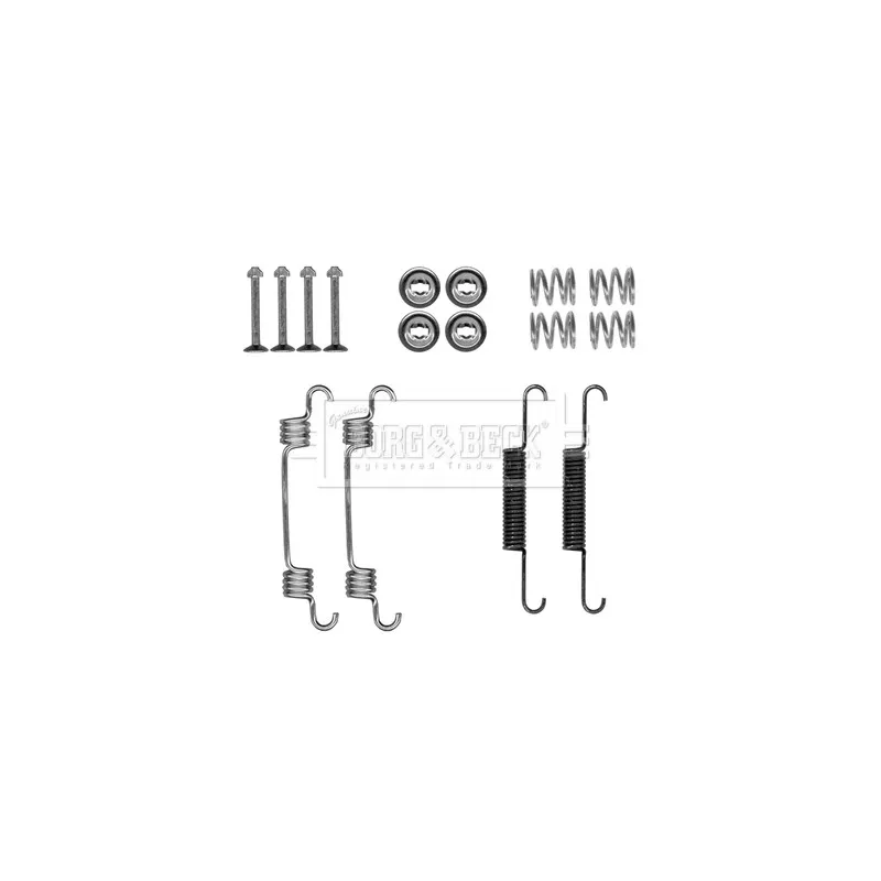 Kit d'accessoires, mâchoires de frein de stationnement BORG & BECK BBK6318