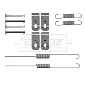 Kit d'accessoires, plaquette de frein à disque BORG & BECK BBK6319