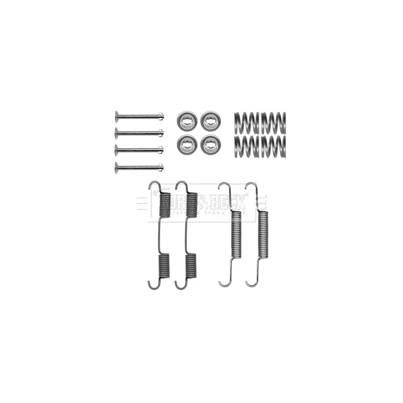 Kit d'accessoires, plaquette de frein à disque BORG & BECK BBK6322