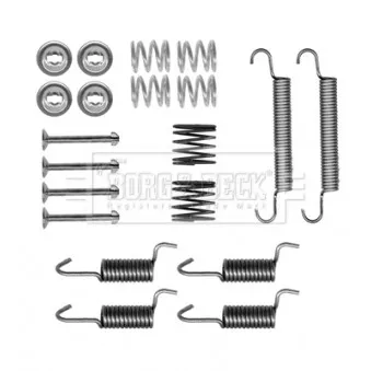 Kit d'accessoires, plaquette de frein à disque BORG & BECK BBK6324