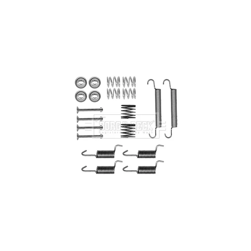 Kit d'accessoires, plaquette de frein à disque BORG & BECK BBK6324