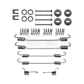 Kit d'accessoires, plaquette de frein à disque BORG & BECK BBK6327