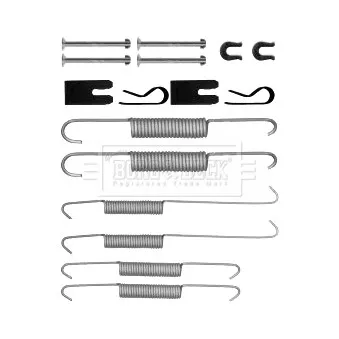 Kit d'accessoires, plaquette de frein à disque BORG & BECK BBK6329