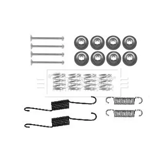 Kit d'accessoires, plaquette de frein à disque BORG & BECK BBK6332