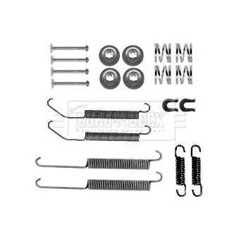 Kit d'accessoires, plaquette de frein à disque BORG & BECK
