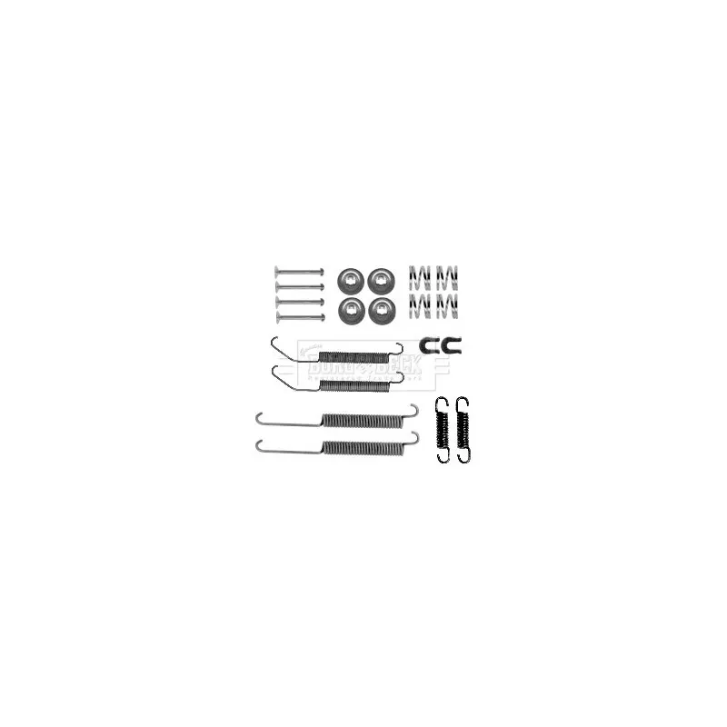 Kit d'accessoires, plaquette de frein à disque BORG & BECK BBK6334