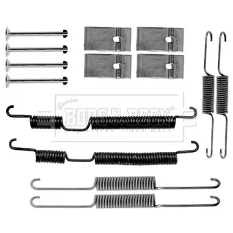 Kit d'accessoires, plaquette de frein à disque BORG & BECK BBK6337