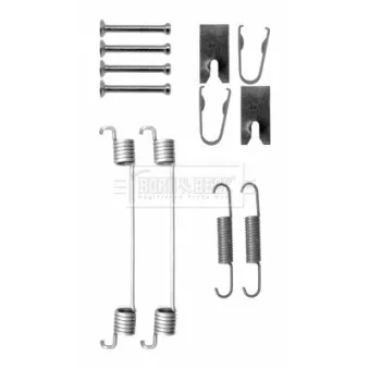 Kit d'accessoires, plaquette de frein à disque BORG & BECK BBK6344