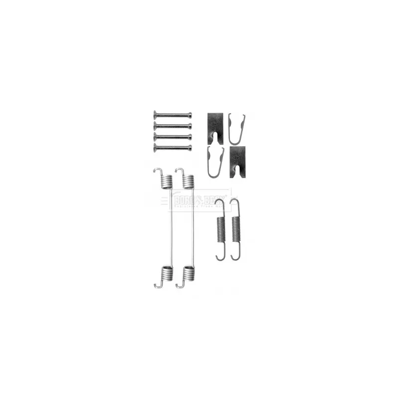 Kit d'accessoires, plaquette de frein à disque BORG & BECK BBK6344