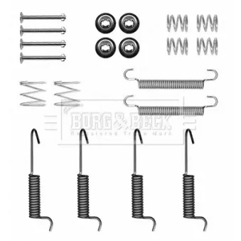 Kit d'accessoires, mâchoires de frein de stationnement BORG & BECK BBK6347