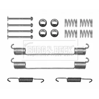 Kit d'accessoires, mâchoires de frein de stationnement BORG & BECK BBK6348