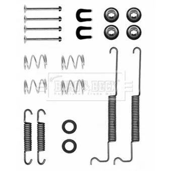 Kit d'accessoires, mâchoires de frein de stationnement BORG & BECK BBK6349
