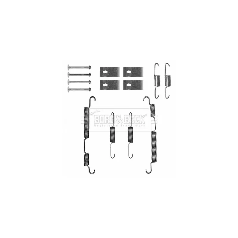 Kit d'accessoires, mâchoires de frein de stationnement BORG & BECK BBK6350