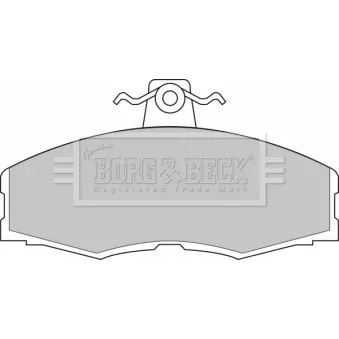 Jeu de 4 plaquettes de frein avant BORG & BECK BBP1080