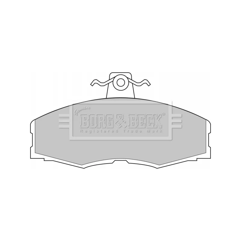 Jeu de 4 plaquettes de frein avant BORG & BECK BBP1080