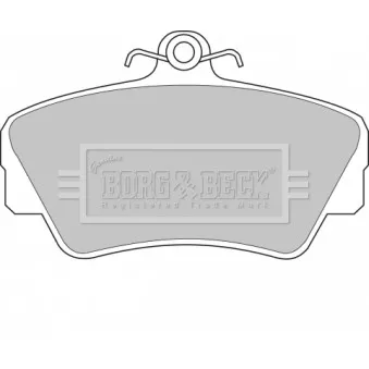 Jeu de 4 plaquettes de frein avant BORG & BECK BBP1081