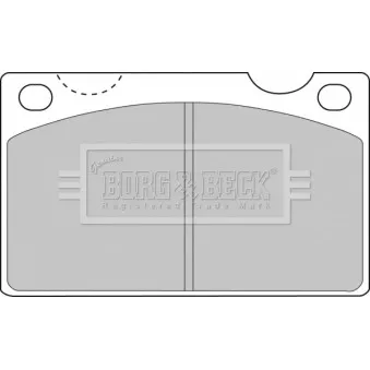 Jeu de 4 plaquettes de frein avant BORG & BECK BBP1099