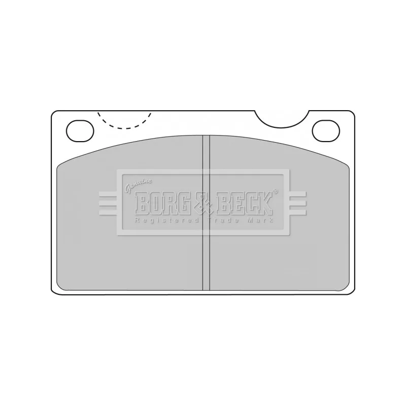 Jeu de 4 plaquettes de frein avant BORG & BECK BBP1099