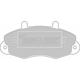 Jeu de 4 plaquettes de frein avant BORG & BECK BBP1107