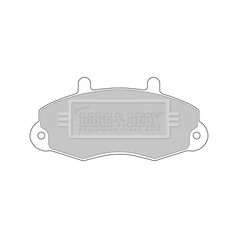 Jeu de 4 plaquettes de frein avant BORG & BECK BBP1107