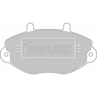 Jeu de 4 plaquettes de frein avant BORG & BECK BBP1108