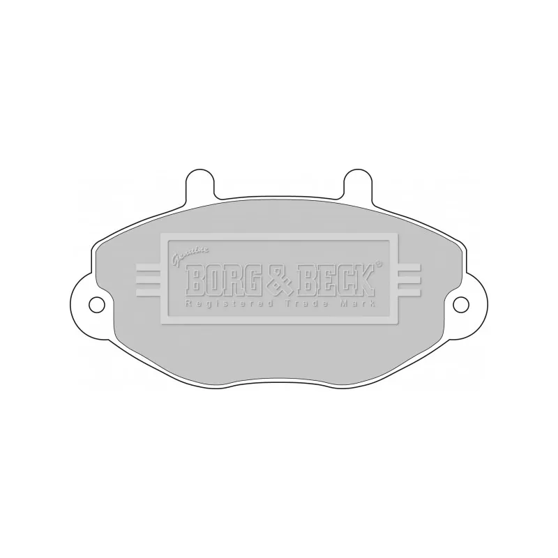 Jeu de 4 plaquettes de frein avant BORG & BECK BBP1108