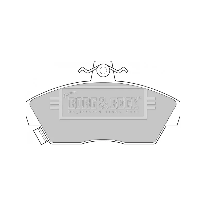 Jeu de 4 plaquettes de frein avant BORG & BECK BBP1109