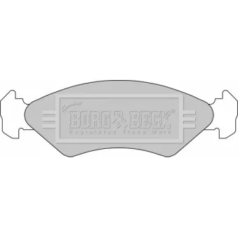 Jeu de 4 plaquettes de frein avant BORG & BECK BBP1112