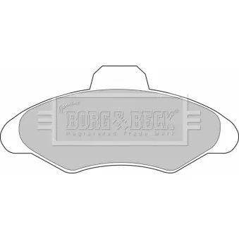 Jeu de 4 plaquettes de frein avant BORG & BECK BBP1116