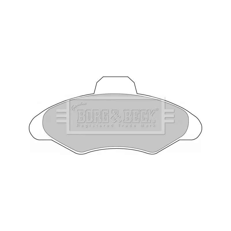 Jeu de 4 plaquettes de frein avant BORG & BECK BBP1116