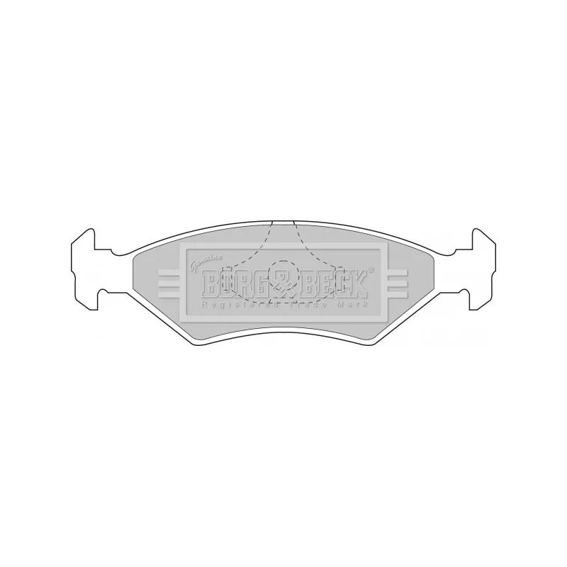 Jeu de 4 plaquettes de frein avant BORG & BECK BBP1118