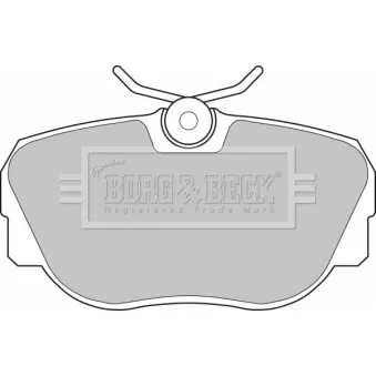 Jeu de 4 plaquettes de frein avant BORG & BECK BBP1119