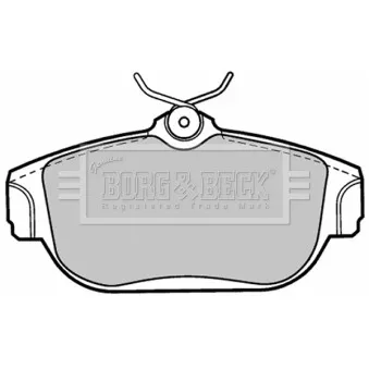 Jeu de 4 plaquettes de frein avant BORG & BECK BBP1120