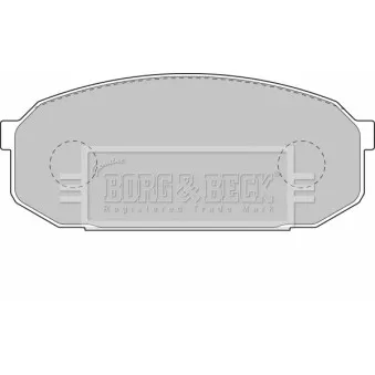 Jeu de 4 plaquettes de frein avant BORG & BECK BBP1144