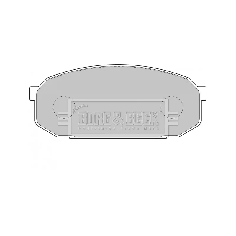 Jeu de 4 plaquettes de frein avant BORG & BECK BBP1144