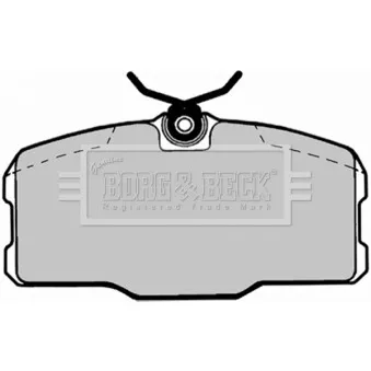 Jeu de 4 plaquettes de frein avant BORG & BECK BBP1145