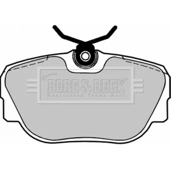 Jeu de 4 plaquettes de frein avant BORG & BECK BBP1155
