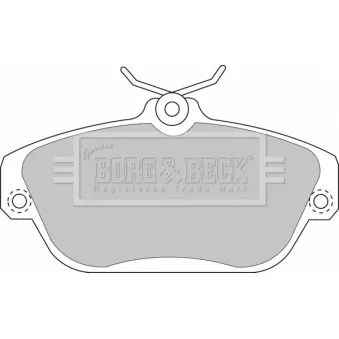 Jeu de 4 plaquettes de frein avant BORG & BECK BBP1157