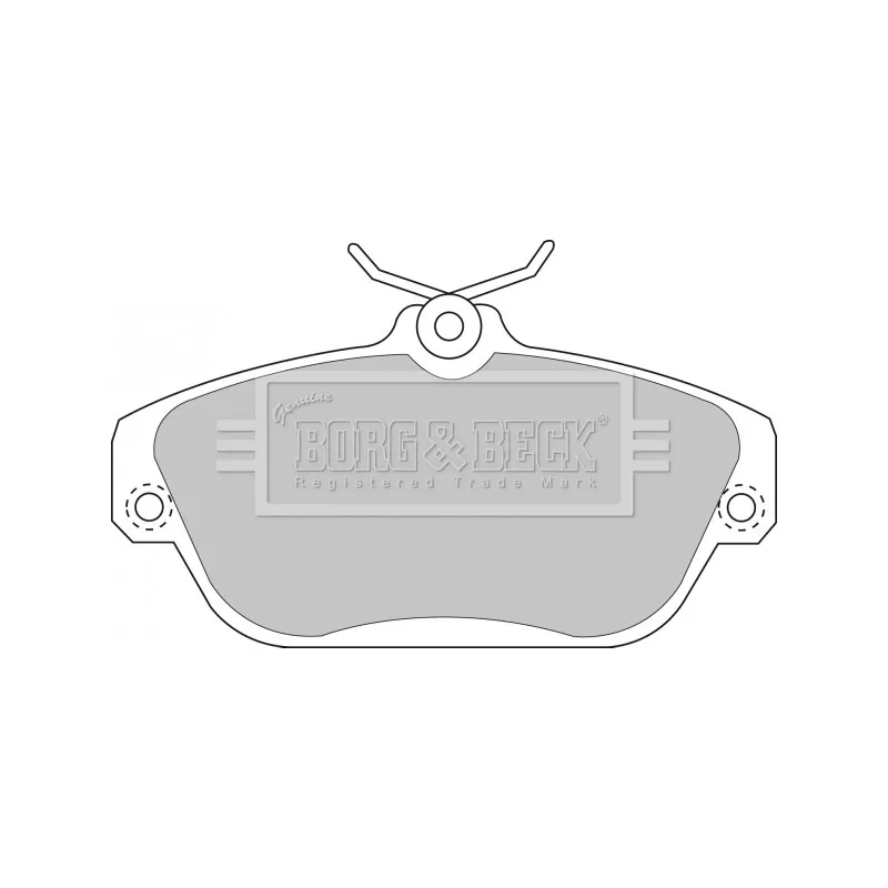 Jeu de 4 plaquettes de frein avant BORG & BECK BBP1157