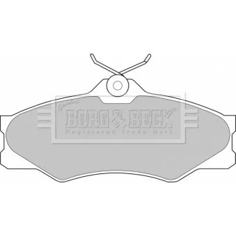 Jeu de 4 plaquettes de frein avant BORG & BECK BBP1175