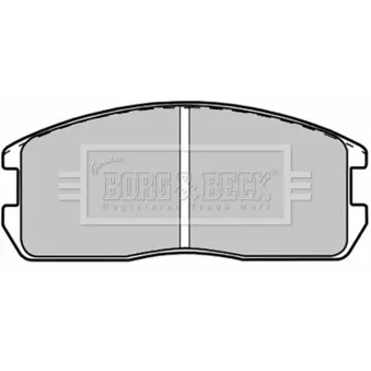 Jeu de 4 plaquettes de frein avant BORG & BECK BBP1200