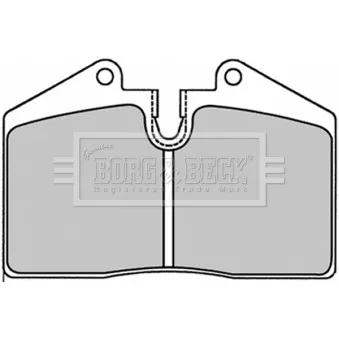 Jeu de 4 plaquettes de frein avant BORG & BECK BBP1227